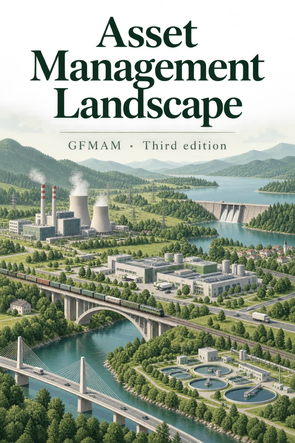 Illustrated cover for GFMAM Asset Management Landscape